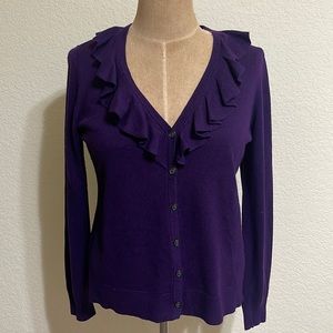Lauren Ralph Lauren Cardigan. Silk and Cashmere knit sweater.